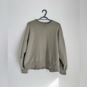 TNA Cozy Olive Crewneck Sweatshirt